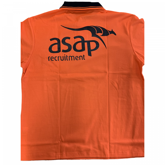 ASAP Recruitment HiVis S/S Polo Orange